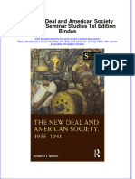 The New Deal and American Society 1933 1941 Seminar Studies 1St Edition Bindas Online Ebook Texxtbook Full Chapter PDF