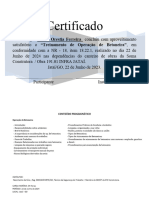 Certificado Curso Do Operador de Betoneira