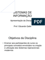 Apresentação Da Disciplina So