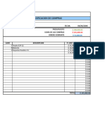 Planilla de Excel de Planeamiento de Compras