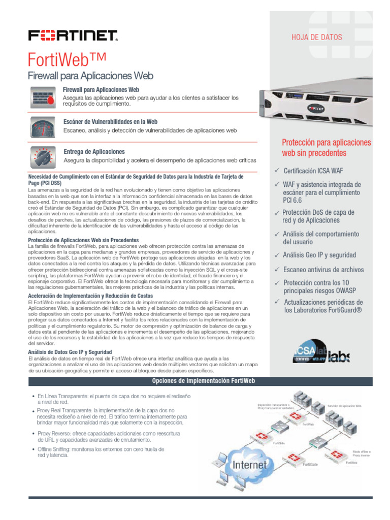 FortiWeb SPA | PDF | Informática | Ciencias de la Computación