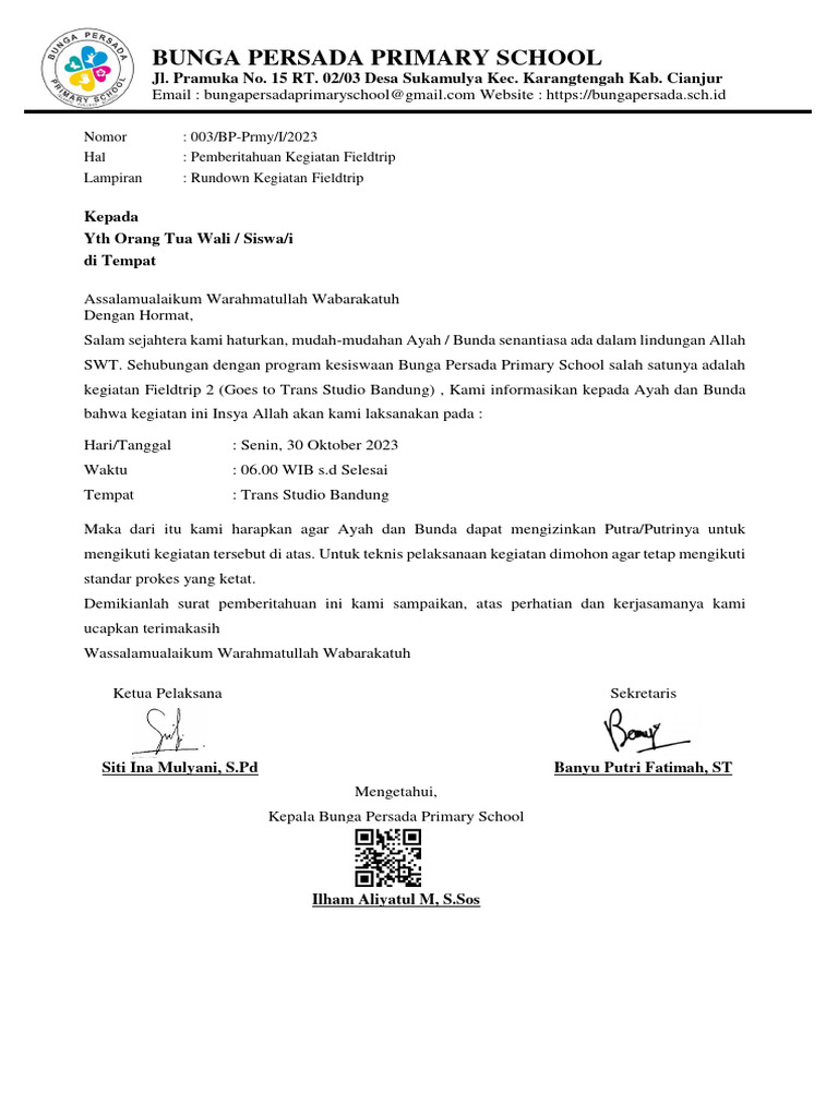 Surat fieldtrip dufan pdf