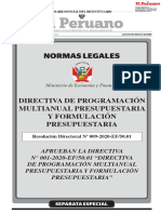 DIRECTIVA N° 001-2020-EF 50.01