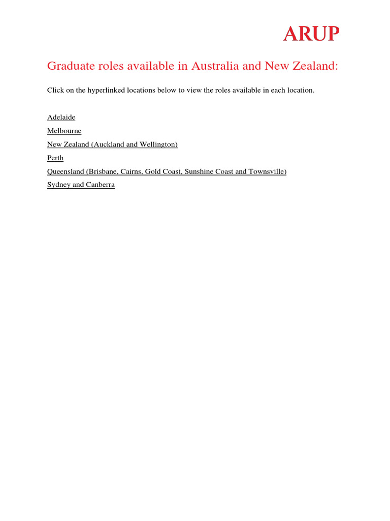 Graduate Opportunities in Australasia | PDF | Civil Engineering | Brisbane