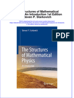 Download The Structures Of Mathematical Physics An Introduction 1St Edition Steven P Starkovich online ebook  texxtbook full chapter pdf 
