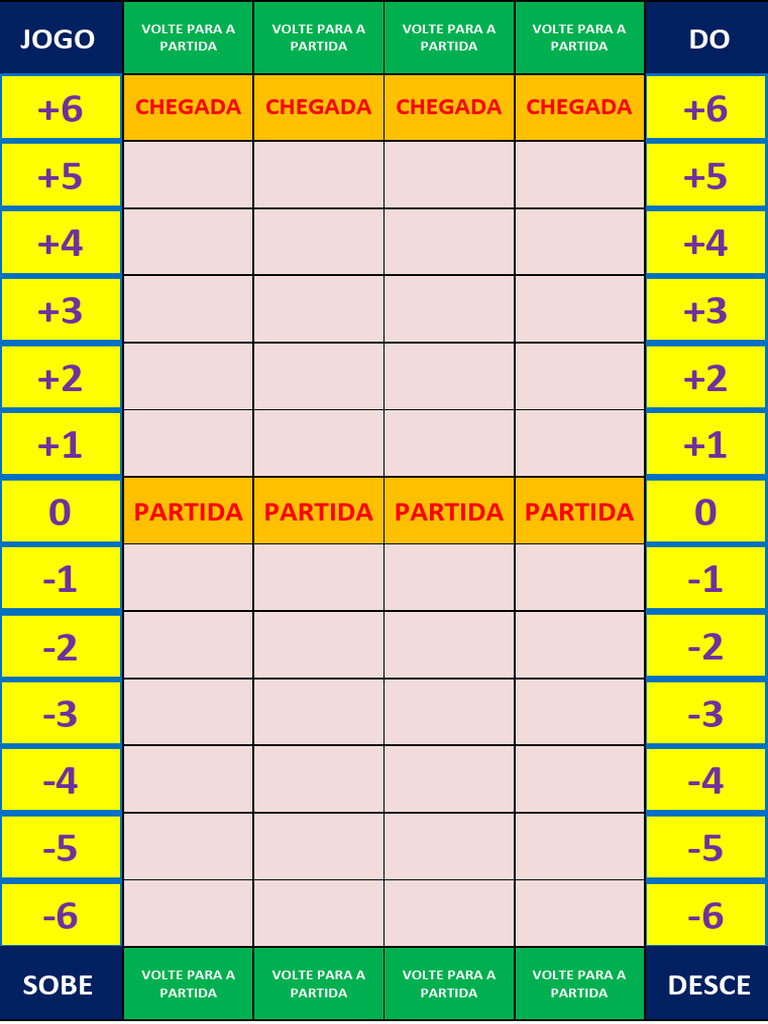 Jogo de Tabuleiro Sobe e Desce | PDF
