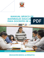 Manual Básico de Materiales Educativos para docentes de la EBA herramienta curricular