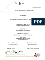 08 Estructura Del Reporte de Residencia Profesional (Informe Final) 2024