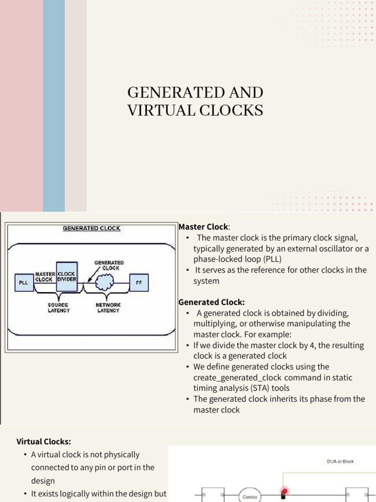 Understanding Generated and Virtual Clocks | PDF