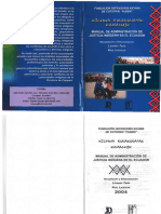 IWGIA, FUDKI Manual Kichwa Runakunapak Kamachik. Manual de Administración de Justicia Indígena en El Ecuador