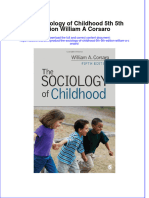 Ebook The Sociology of Childhood 5Th 5Th Edition William A Corsaro Online PDF All Chapter