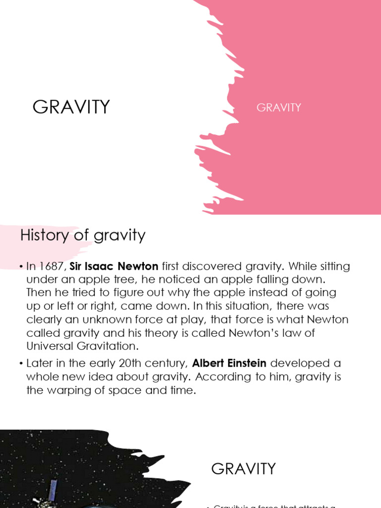 Presentation 4 Pdf Gravity Force