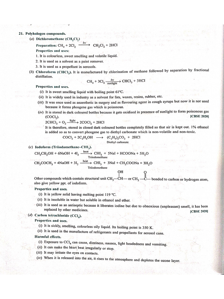 Polyhalogen Compounds | PDF