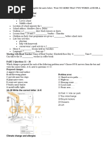 PART 1 Questions 1 IELTS
