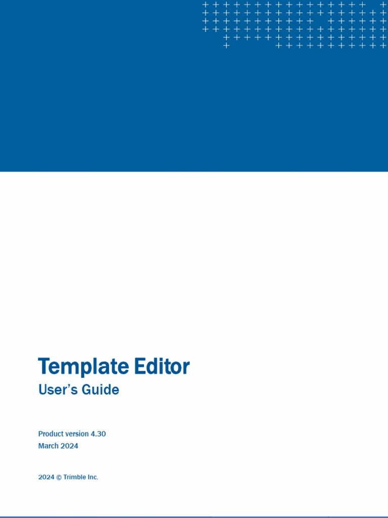 TE USG 430 en Template Editor User Guide Download Free PDF Page