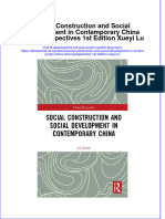 Download ebook Social Construction And Social Development In Contemporary China China Perspectives 1St Edition Xueyi Lu online pdf all chapter docx epub 