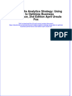 Download ebook Social Media Analytics Strategy Using Data To Optimize Business Performance 2Nd Edition April Ursula Fox online pdf all chapter docx epub 