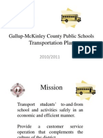 GMCSD Transportation Plan Goals 2010-11