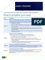 User Guide Prepare For Your Online Exam Checklist