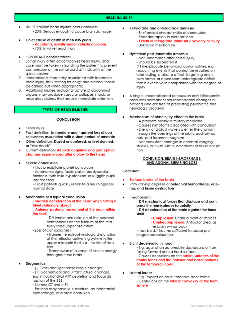 Understanding Head Injuries and Concussions | PDF | Traumatic Brain ...