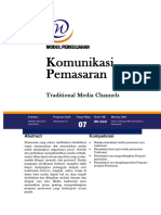 MODUL KOMUNIKASI PEMASARAN - Traditional Media Channels - P7 - 1