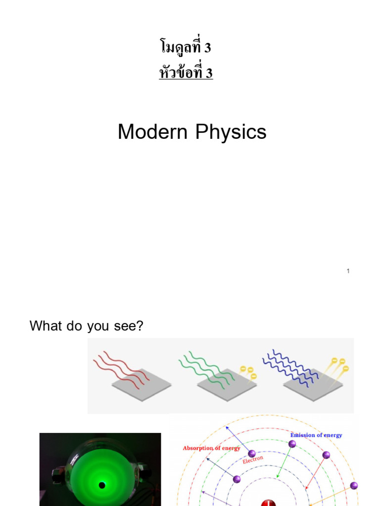 Module+6-3 Modern+physics | PDF