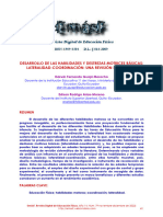 Desarrollo de Las Habilidades Y Destrezas Motrices Básicas Lateralidad-Coordinación: Una Revisión Sistemática