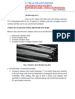 Using of Stainless Steel As An Reinforcing Bar