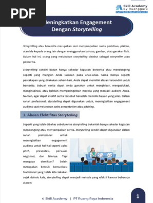 Penggunaan Storytelling dalam Kandungan untuk Meningkatkan Engagement Pembaca