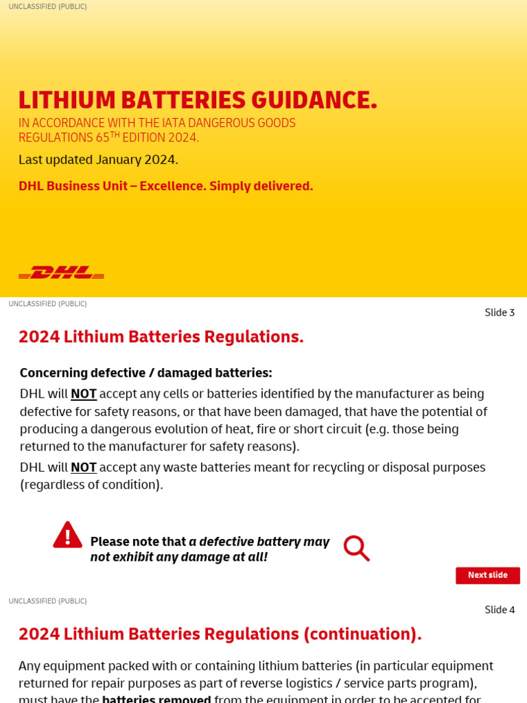 dhl_express_lithium_battery_guide | PDF | Cargo | Dangerous Goods