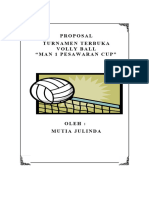 Proposal Turnamen Volly Ball Man 1 Pesawaran