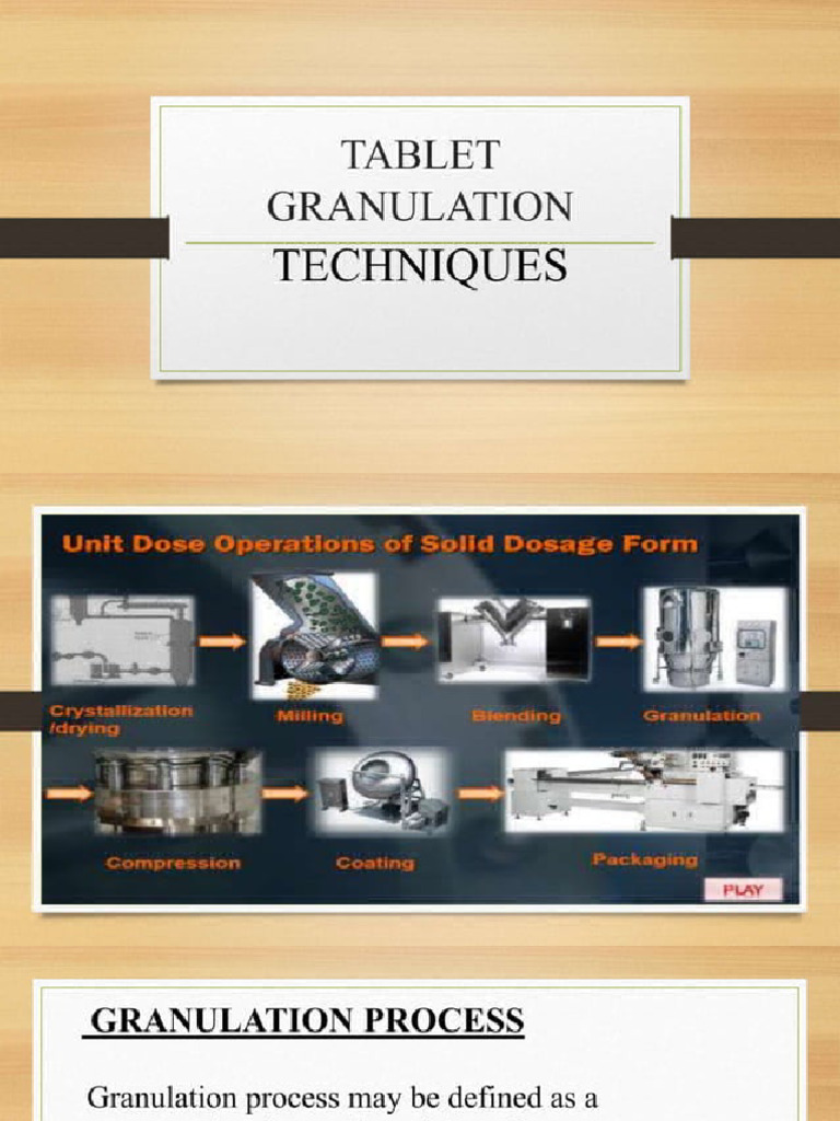 Granulation Technology by Devesh Singh 1708885869 | PDF