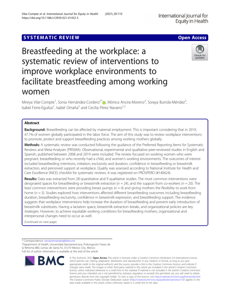 MTPN 6 | PDF | Breastfeeding | Systematic Review