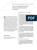 Eduardo Gudynas - Los Límites de La Sustentabilidad Débil y El Tránsito Desde El Capital Natural Al Patrimonio Ecológico