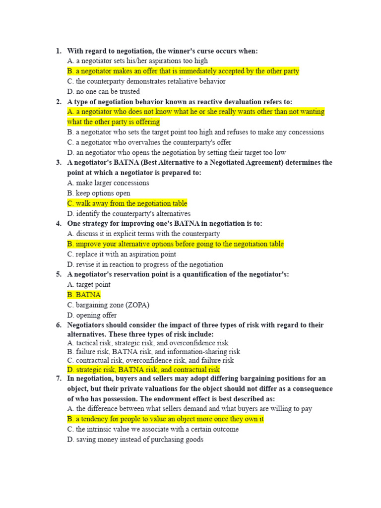 Key Concepts in Negotiation Strategies | PDF | Negotiation | Bargaining