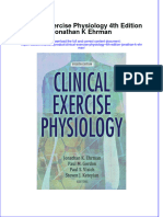 Full Ebook of Clinical Exercise Physiology 4Th Edition Jonathan K Ehrman Online PDF All Chapter
