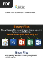 Chapter 2 - File Handling-Binary File