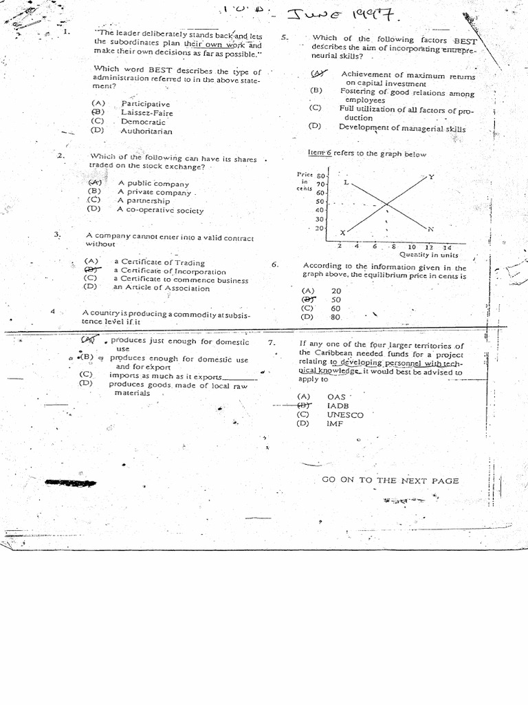 Csec pob p1 booklet 1997 2024 download free pdf taxes profit