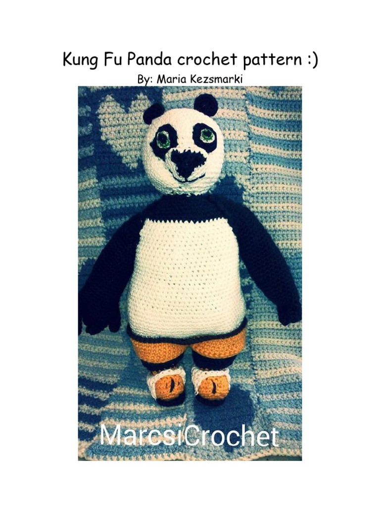 Kung Fu Panda Crochet Pattern Guide | PDF | Crochet | Crafts