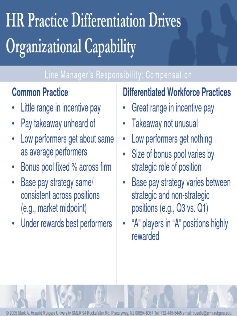 HR Practice Differentiation Drives Organizational Capability | PDF ...