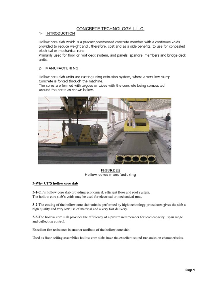 Hollow Core Slab Design Guide | PDF | Precast Concrete | Prestressed ...
