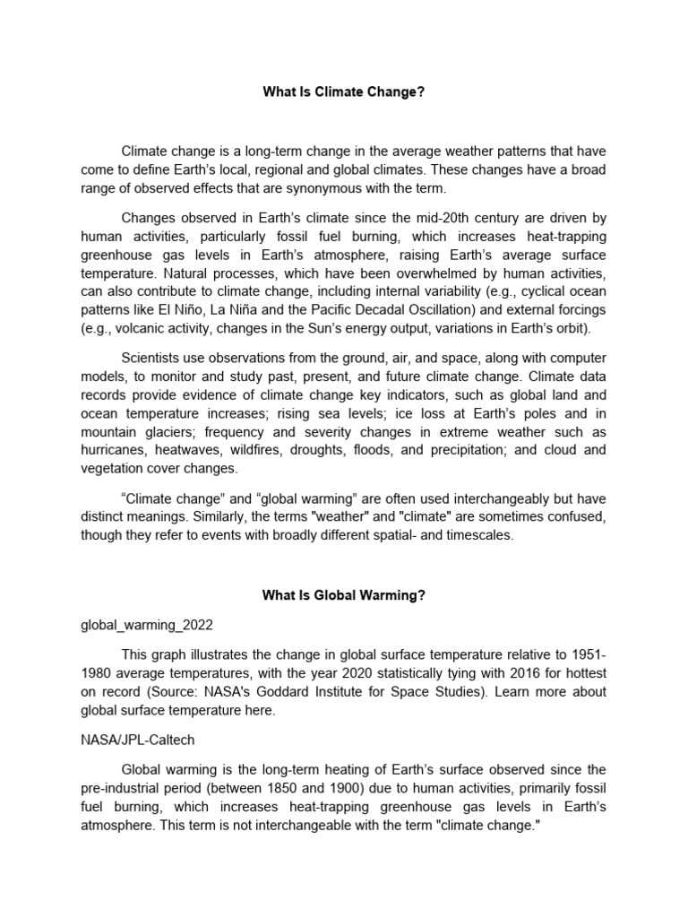 Climate change pdf climate change climate