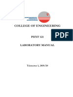 PHYF121 Lab Manual T1Y1920 Ed