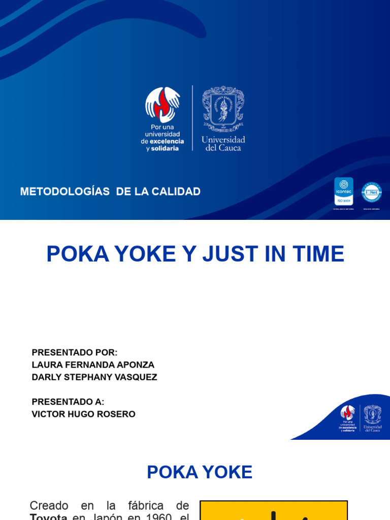 Poka-Yoke y Just In Time en Toyota | PDF | Lean Manufacturing | Dell