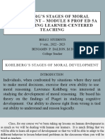 Kohlbergs Stages of Moral Development