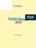 Supporting Act Foundation - Creative Bursary 2024 Guide