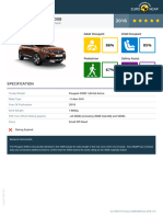 Euroncap 2016 Peugeot 3008 5008 Datasheet