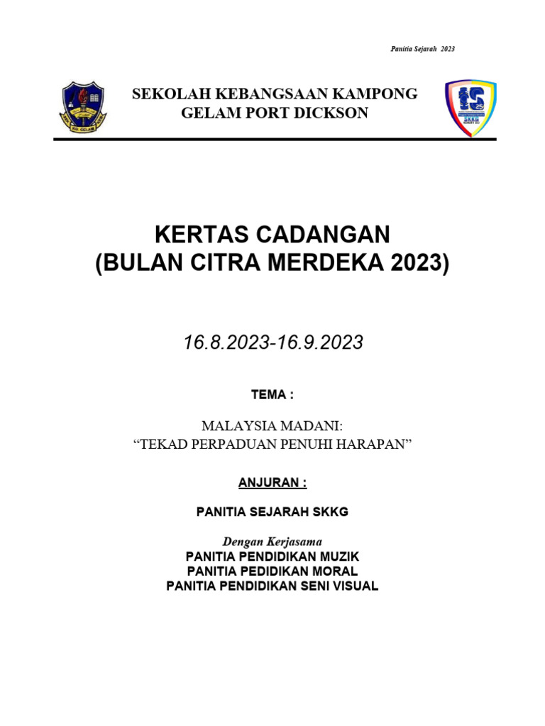 Kertas Kerja CITRA MERDEKA 2023 | PDF