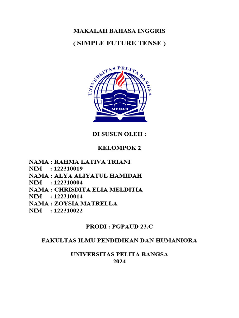 Ciri dan Fungsi Simple Future Tense | PDF