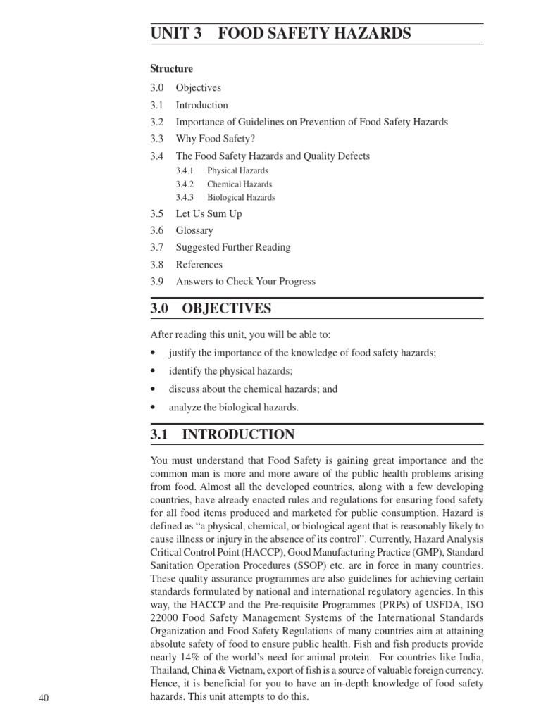 Food Safety Hazards Pdf Food Safety Toxin